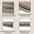 90 Feet Kaya Clutch Bag in Premium Genuine Leather (Beige)